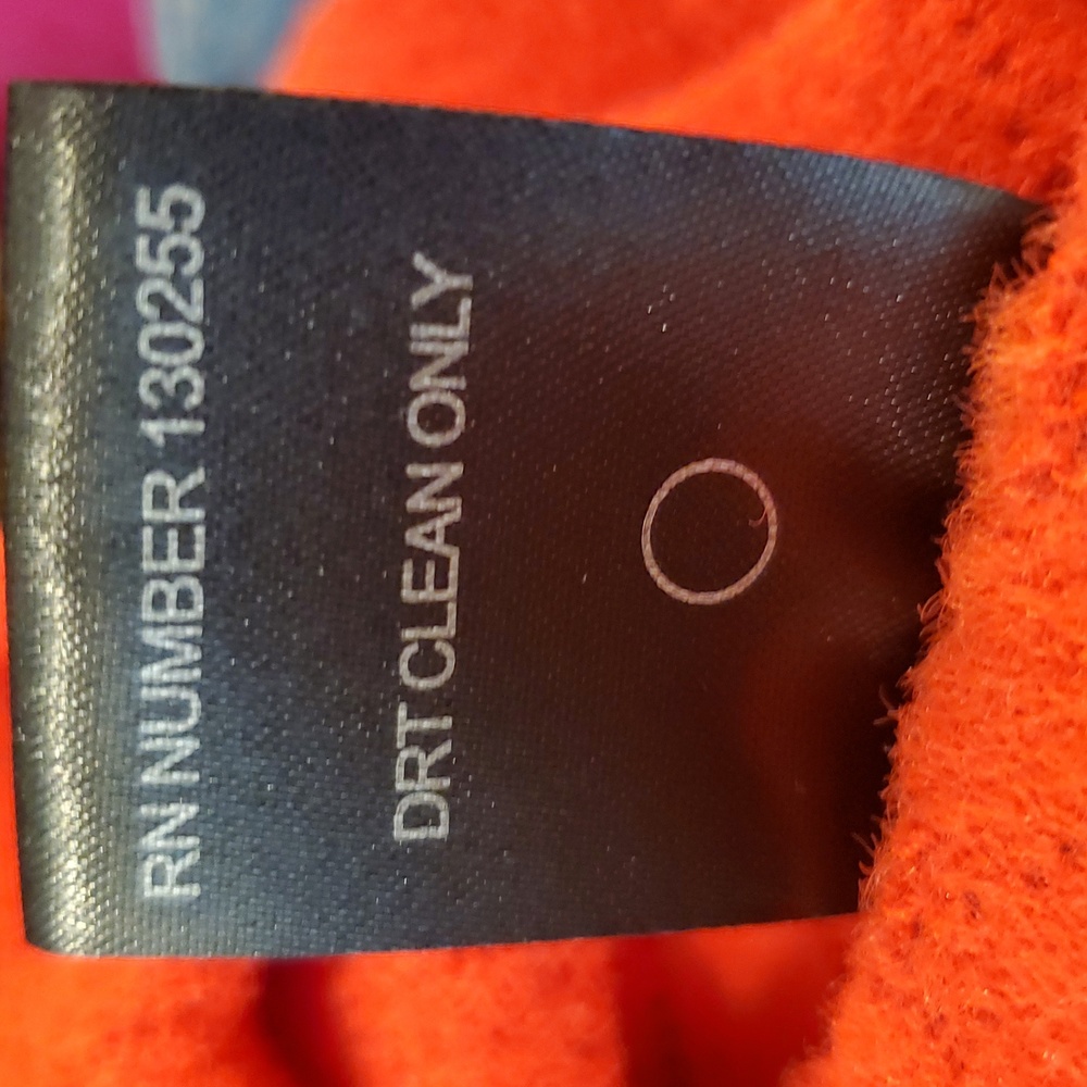 Knot Sisters Vibrant Orange Knit crop Cardigan  Size S new with tags - Picture 8 of 8